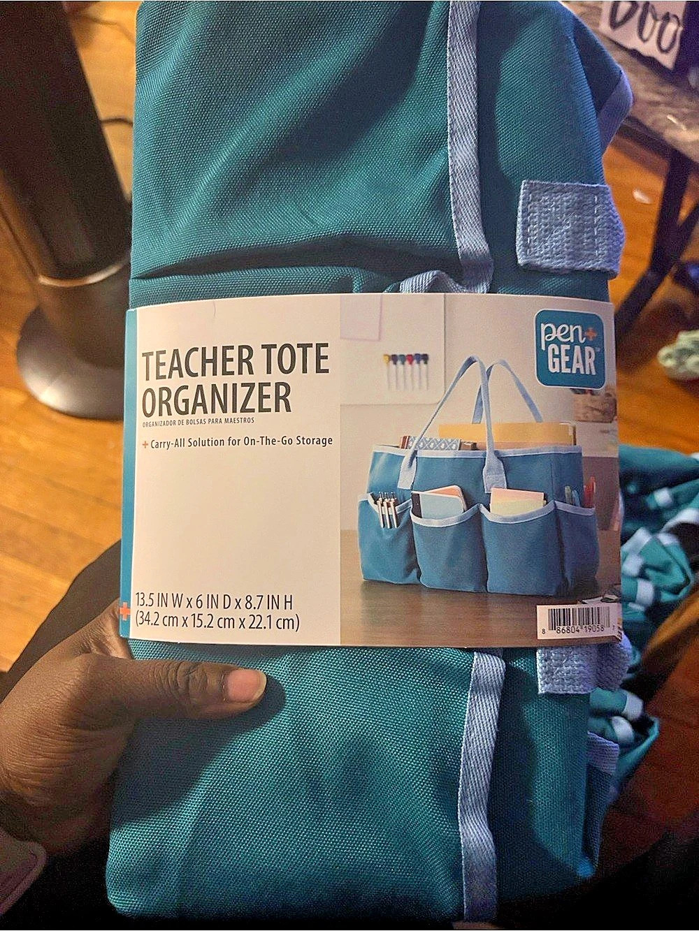 pen+GEAR Teacher Tote Organizer in Blue NWT